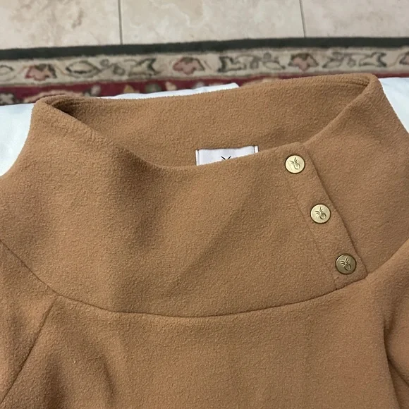 Dudley Stephens Camel Cowl Neck Sweater - Picture 2 of 8